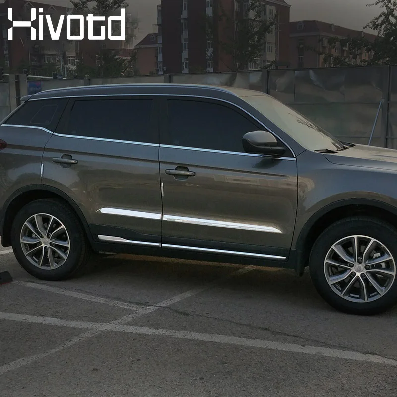 

Hivotd For Geely Atlas Emgrand NL-3 Proton X70 Styling Car Door Body Side Protective Trim Strip Exterior Accessories 2016-2020