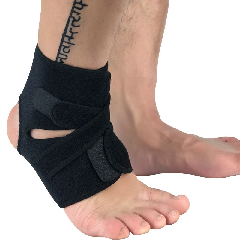 Safety Ankle Support Gym Running Protection Foot Bandage Elastic Ankle Brace Black Band Anti
