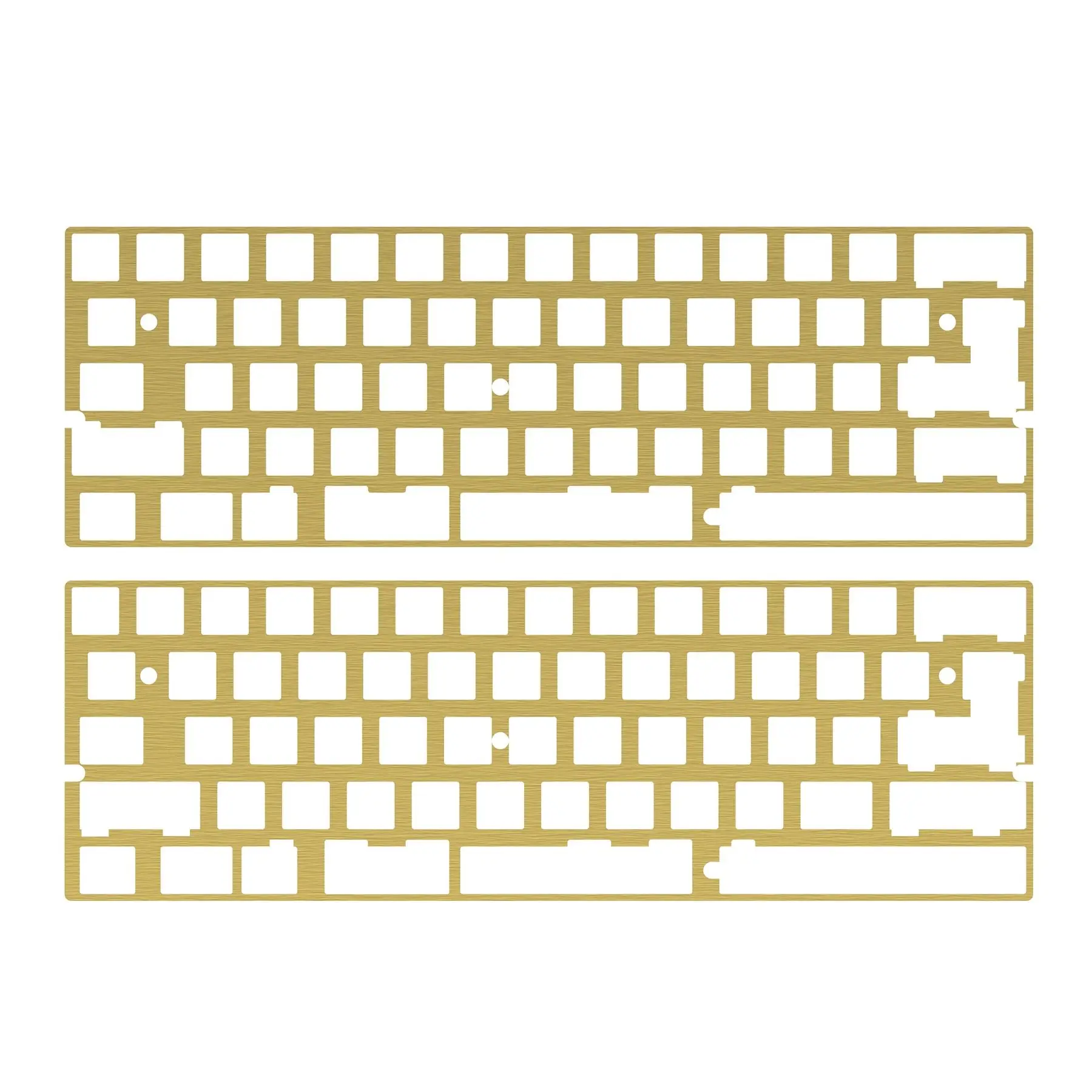 KBDfans CNC алюминий/латунь 60% пластина для DZ60 механическая клавиатура PCB под заказ |
