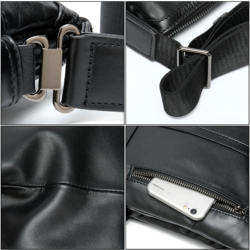 Сумка MVA на плечо мужская из натуральной кожи деловой саквояж кросс боди