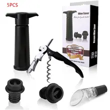 5 шт. пробка для бутылки красного вина открывалка Pourer консервант заставка уплотнитель насоса Кухня Бар Инструмент