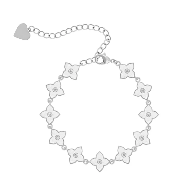 OYB new Korean style four-leaf clover zircon bracelet ladies fashion classic bracelet four-leaf flower jewelry number 18