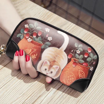 

2020 new female hand bag cartoon hand bag leisure wild large capacity small hand bag hand walletwomens wallets and purses