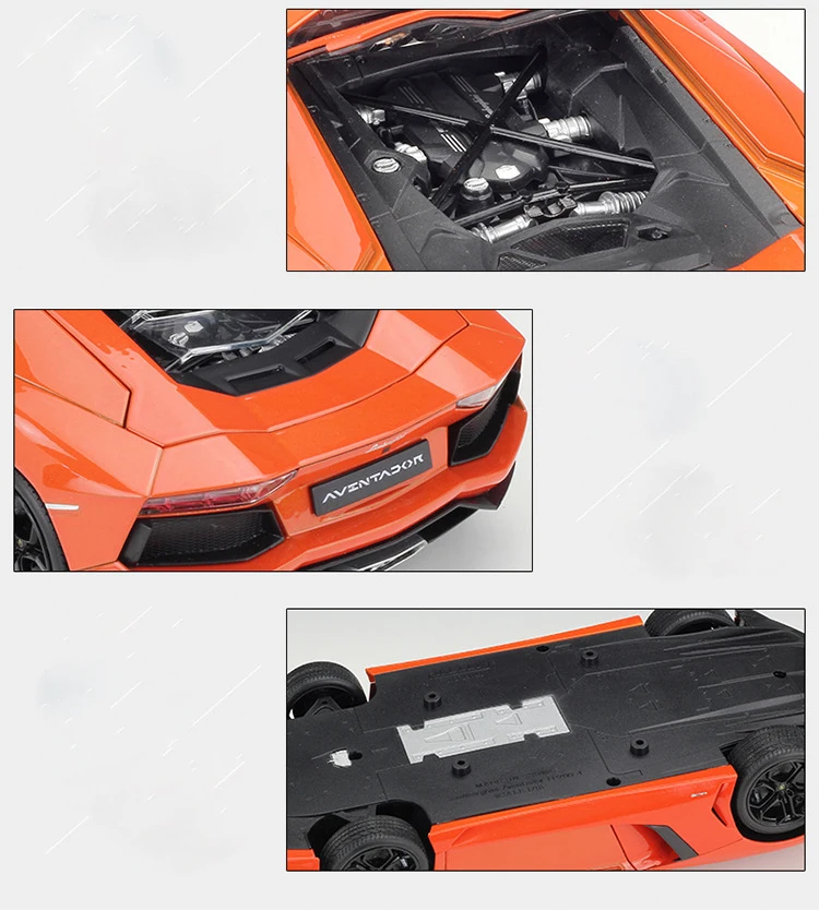WELLY литье под давлением 1:18 Модель автомобиля Lamborghini Aventador LP700 металлический гоночный автомобиль высокого симулятор литья под давлением автомобиль игрушки из сплава для детей Подарки