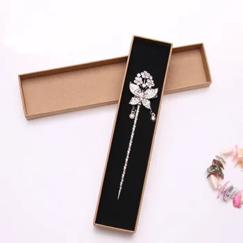 

24pcs 22x5x3cm Jewellry box Square Kraft Paper Packaging Exquisite Jewelry Necklaces Bracelets Earrings Box Paper