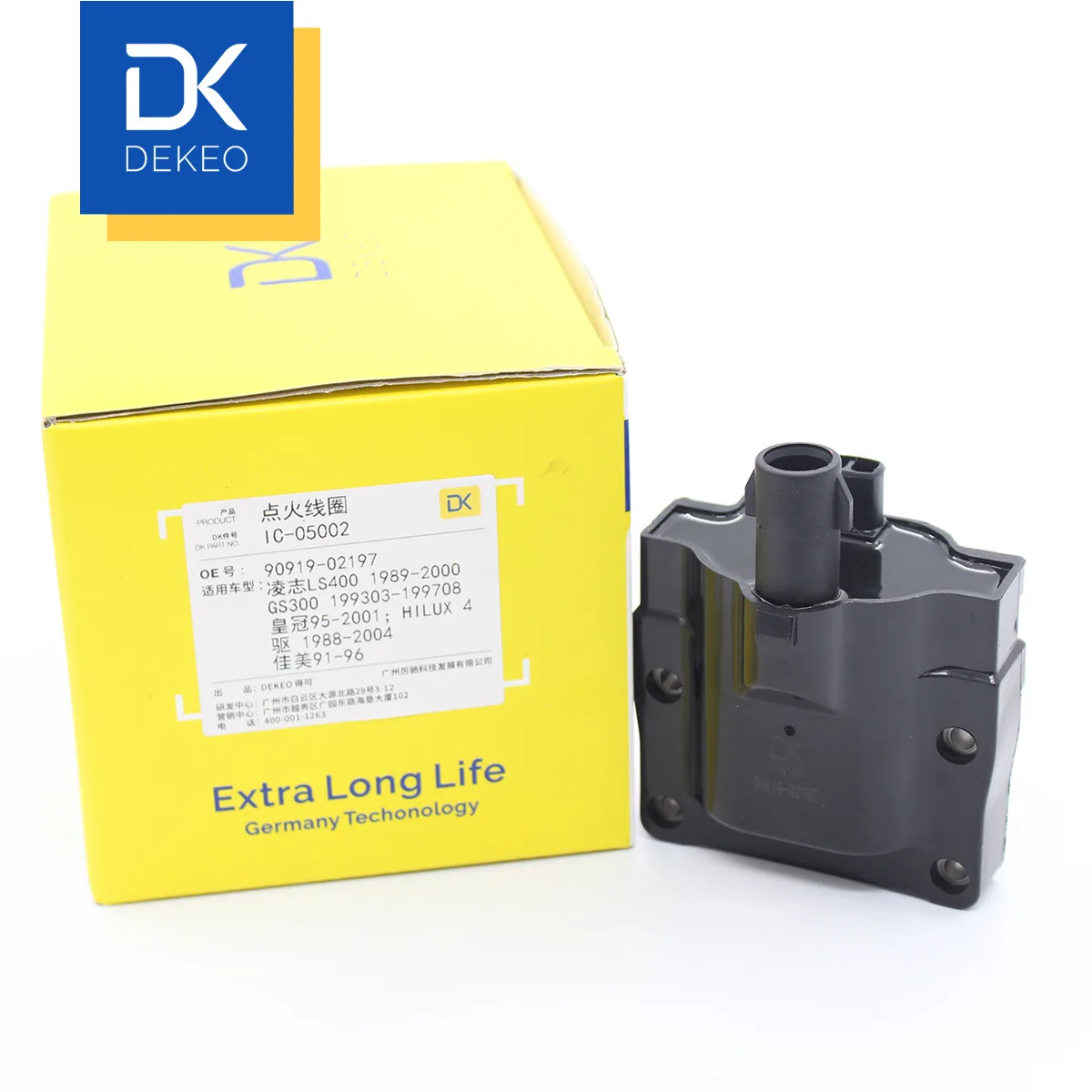 DEKEO катушки зажигания для Lexus LS400 GS300 Crown HILUX 4 drive Camry 90919-02197
