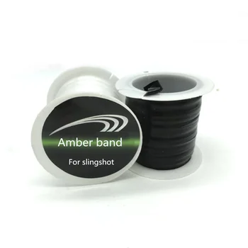 

New Amber Straps Slingshot Traditional Card Ball Round Rubber Band Flat Rubber Band Universal 20 Meter Band Outdoor Dedicated