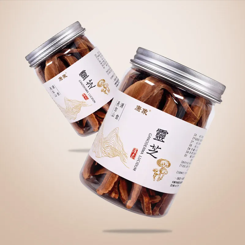 

Chinese Organic Dry Duan-Wood Ganoderma Lucidum Slices,Reishi / Ling Zhi Mushroom,Strength Boosting Immunity - 50g/bottle