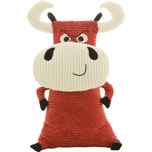 Fancytrader 47'' Pop Anime Ox Plush Toy Giant Soft Stuffed Cow Cattle Hugging Pillow Birthday Gift Home Deco 120cm 2 Colors (9)