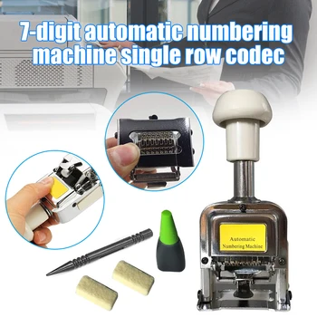 

Number Machine 7 Position Automatic Numbering Machine Marking Digital Stamp KQS8
