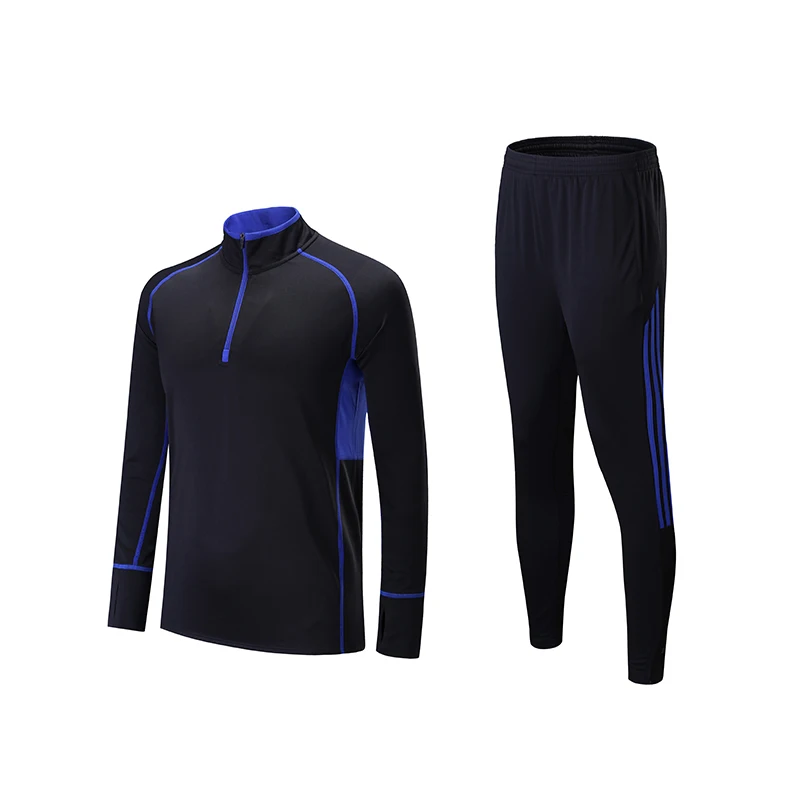 Blue for adult Футбольная форма, спортивная одежда, футбольные футболки для мальчиков, мужской спортивный костюм, детский для тренировок, упражнений, комплекты на заказ - Цвет: Blue for adult
