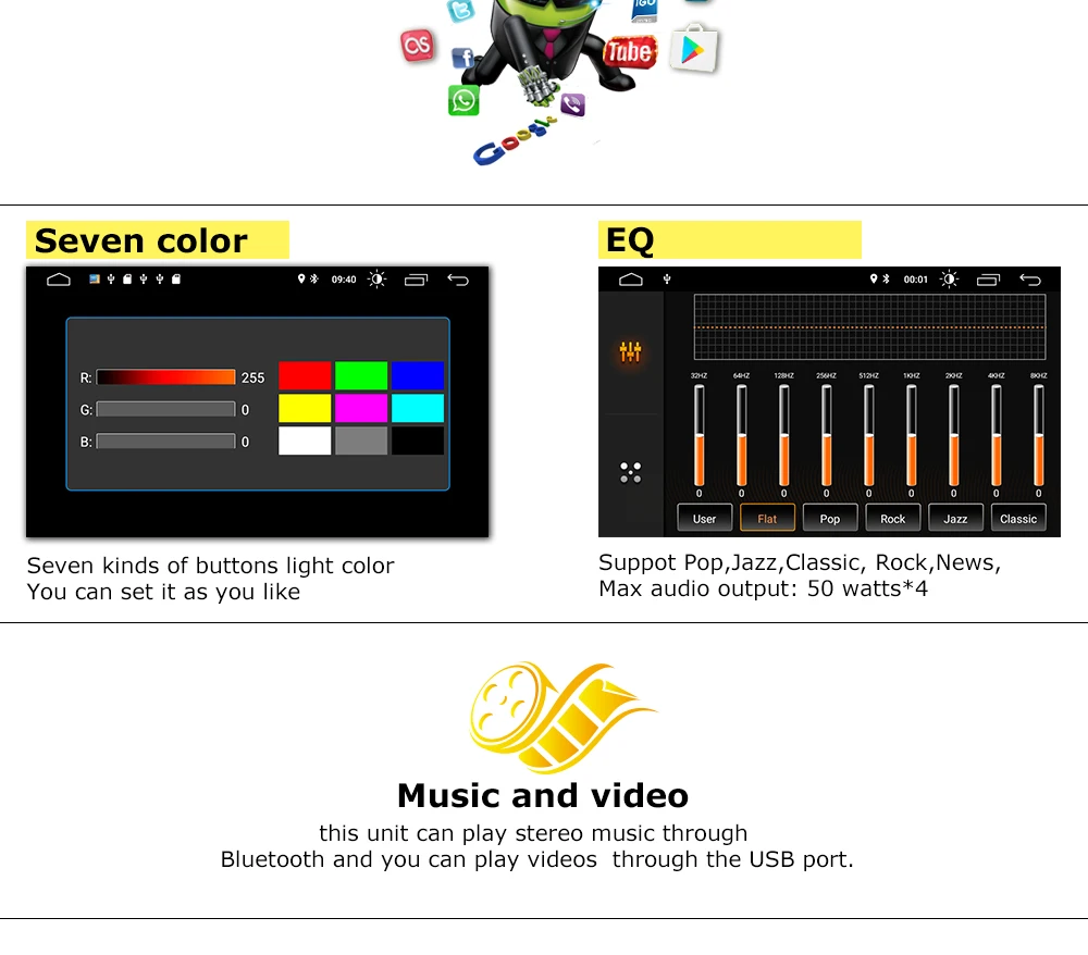 Sale Josmile 8" autoradio 2 din Android 9.0 Car DVD Player For Toyota Camry 2007 2008 2009 2010 2011Auroin 2006  GPS Navigation OBD2 14