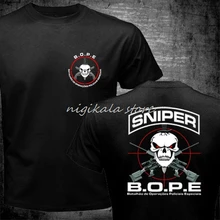 BOPE Tropa De Elite Снайпер блок разведчик Бразилия спецназ Футболка для мужчин две стороны подарок Повседневная футболка США размер S-3XL