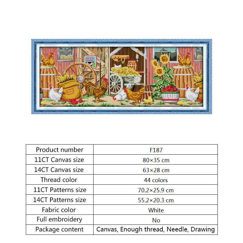 Cross stitch F187 Сад пейзаж с виллой картина Счетный крест комплект Aida 14ct 11ct граф Печать на холсте вышивка крестиком рукоделие - Цвет: Cross stitch F187