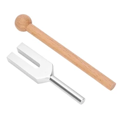 4096 Tuning Fork Aluminum Alloy Tuning Fork Wood Hammer Sound Healing Therapy Tool Set Yoga Physiotherapy Aromatherapy Teaching