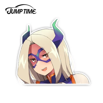 

Jump Time 13cm x 8.8cm Car Stickers Boku no Hero Academia Anime Decal Funny Car Styling Waterproof Auto Motor Cute Girl Graphics