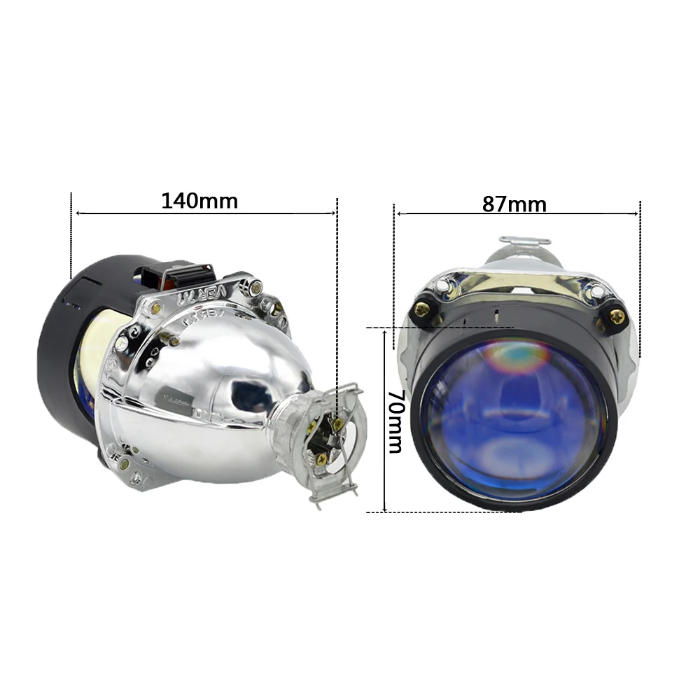 Automobiles 2.5'' HID Bi-xenon Projector Lens Kit For Headlight Retrofit  DIY