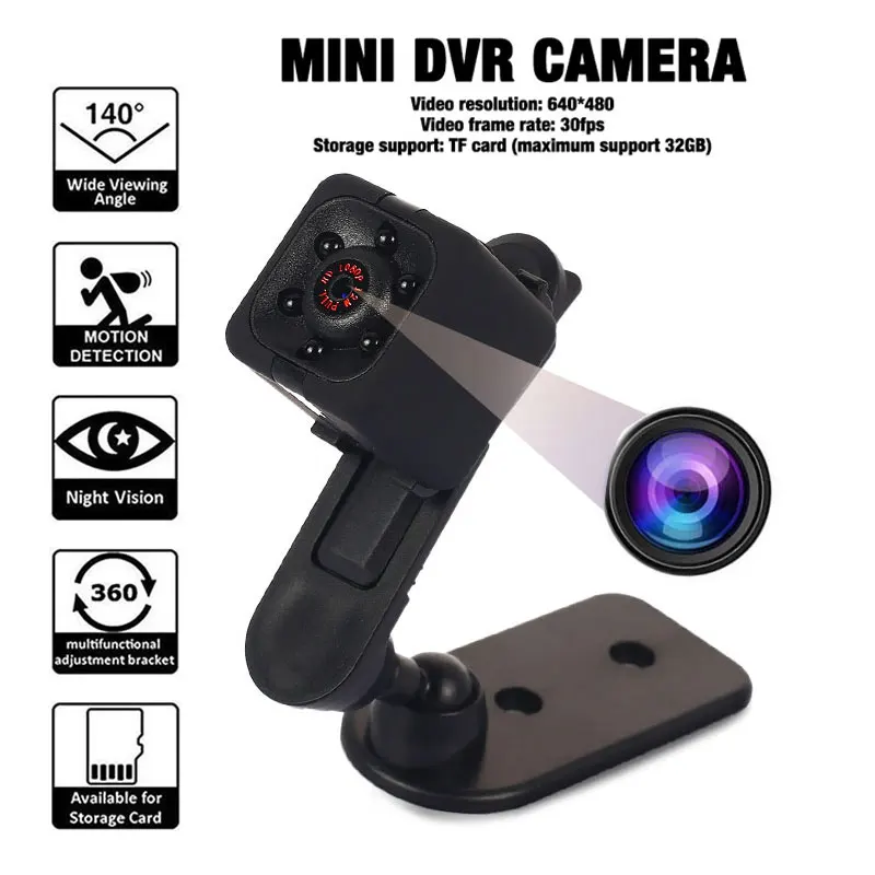 

SQ11 Mini Camera Camcorder FULL HD 480P Night Vision Video Voice Recorder Waterproof shell CMOS Sensor Recorder Camcorder