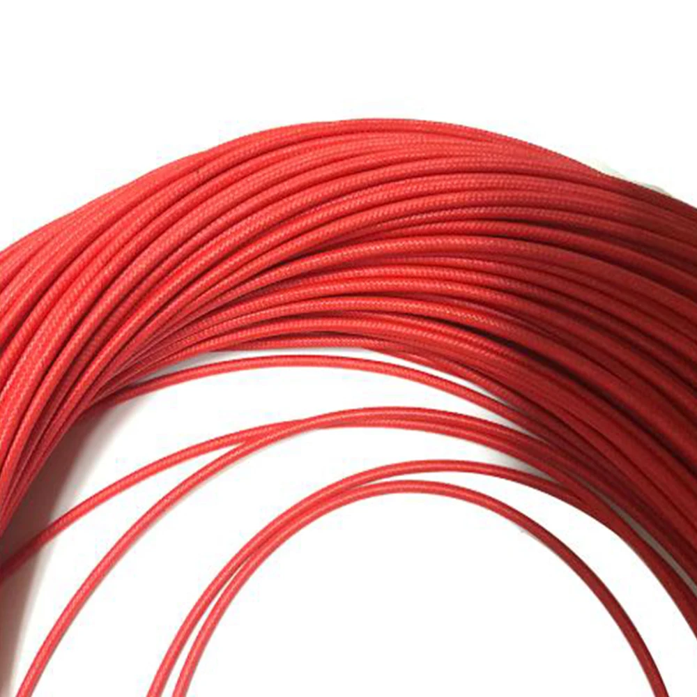 SHENGPAI фабрика 1 м/2 м UL3122 16AWG 18AWG 20AWG 22AWG 24AWG Стекловолоконная плетеная силиконовая