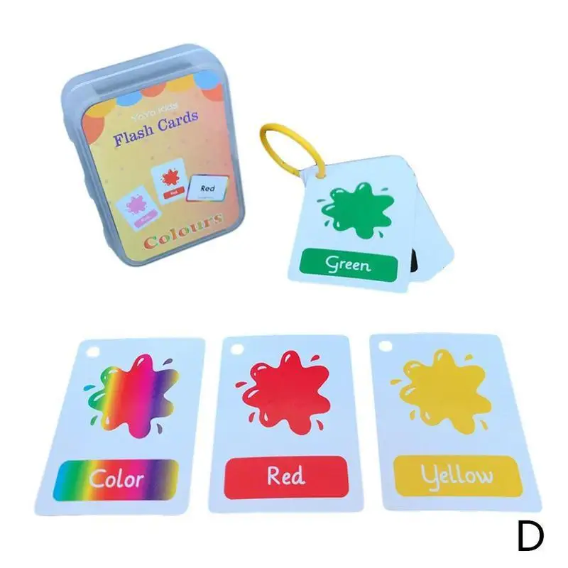 Flash Cards for Children Memory Training Early Learning English Flash Card Fruit Alphabet Shape Pattern Learning Educational Toy plush toys for babies Baby & Toddler Toys