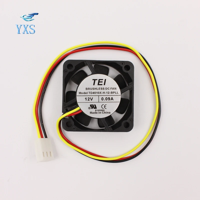 TEI TD4010X-H-12-BPLL бесшумный вентилятор постоянного тока 12V 0.09A 1 08 W 6500 об/мин 4010 4 см 40*40*10