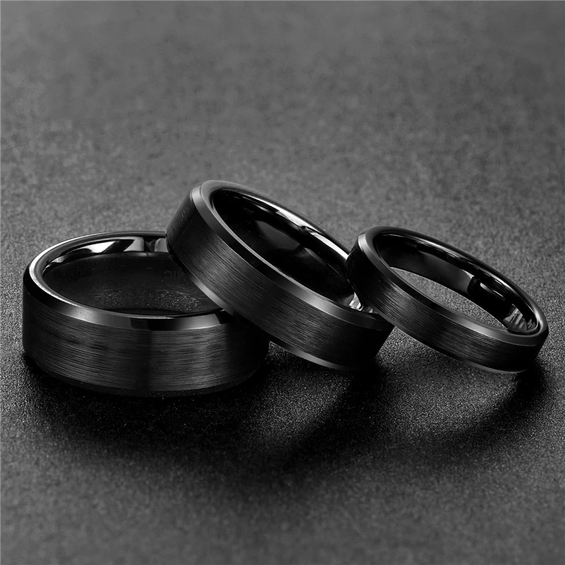 Men Ceramic Ring 8mm/6mm/4mm Lovers Wedding Band Engagement Ring Matte Male Never Fade Bague Homme engagement rings,wedding rings,couple rings,finger rings,fashion rings,fashion ring