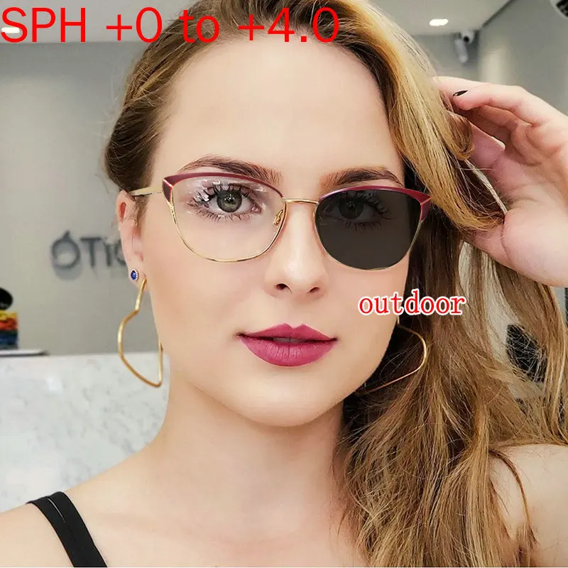 new Progressive Multifocal glasses Women Transition Sunglasses Photochromic Reading Glasses