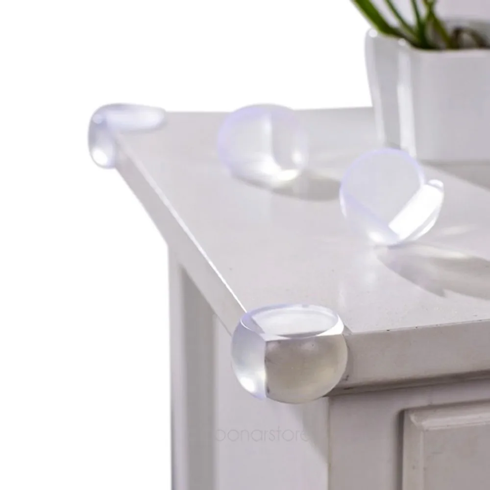 Wholesale 12 Pcs Child Baby Safety Soft Elastic Protector Desk Table Corner Edge Protection Cover Kids Spherical - Цена: 