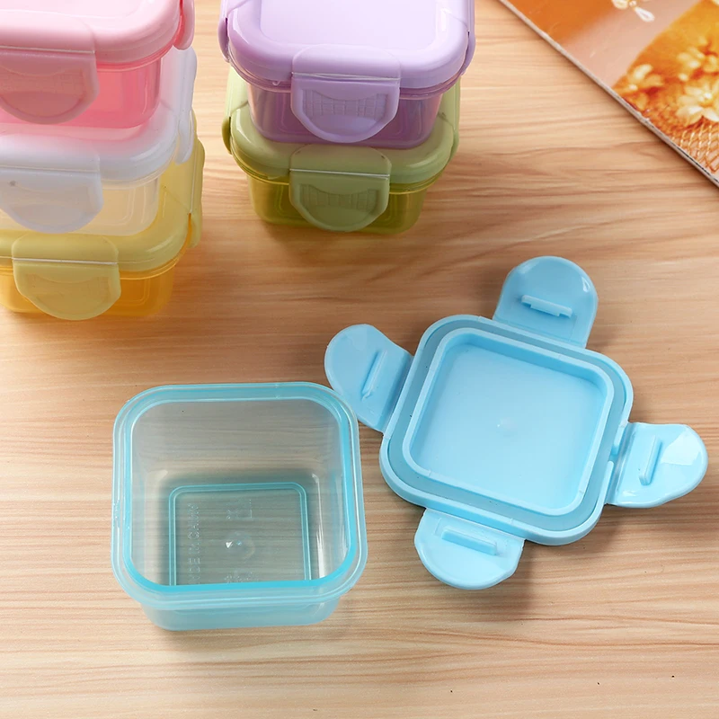 Plastic Boxes With Lids 150ml Round Mini Crisper Freezer Box Plastic  Storage Container Baby Food Refrigerator - AliExpress