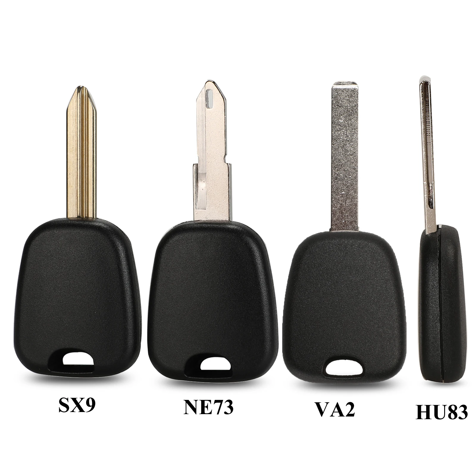 Keyforkess 10X Transponder Car Key Shell per Peugeot 106 107 307 207 306 406 per Citroen C2 C3 C4 SX9 NE73 VA2 HCA NE78 Fob Case - He7716e482b0c42ef96926076d49f6867q