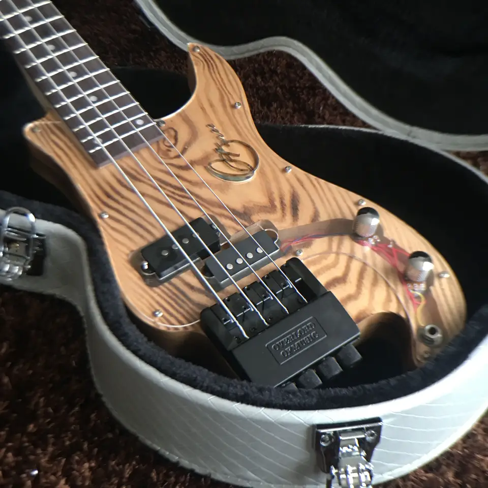 Musoo ヘッドレス5弦トラベルエレキベース　ハードケース付き He77172f9d82745f39cf1c6980f366