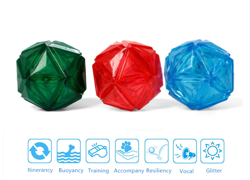 Игрушка для домашних животных эластичный светящийся плавающий шар с