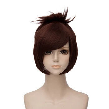 

VICWIG Cosplay Wig Brown Short Synthetic Wig with Bangs Halloween Heat Resistant