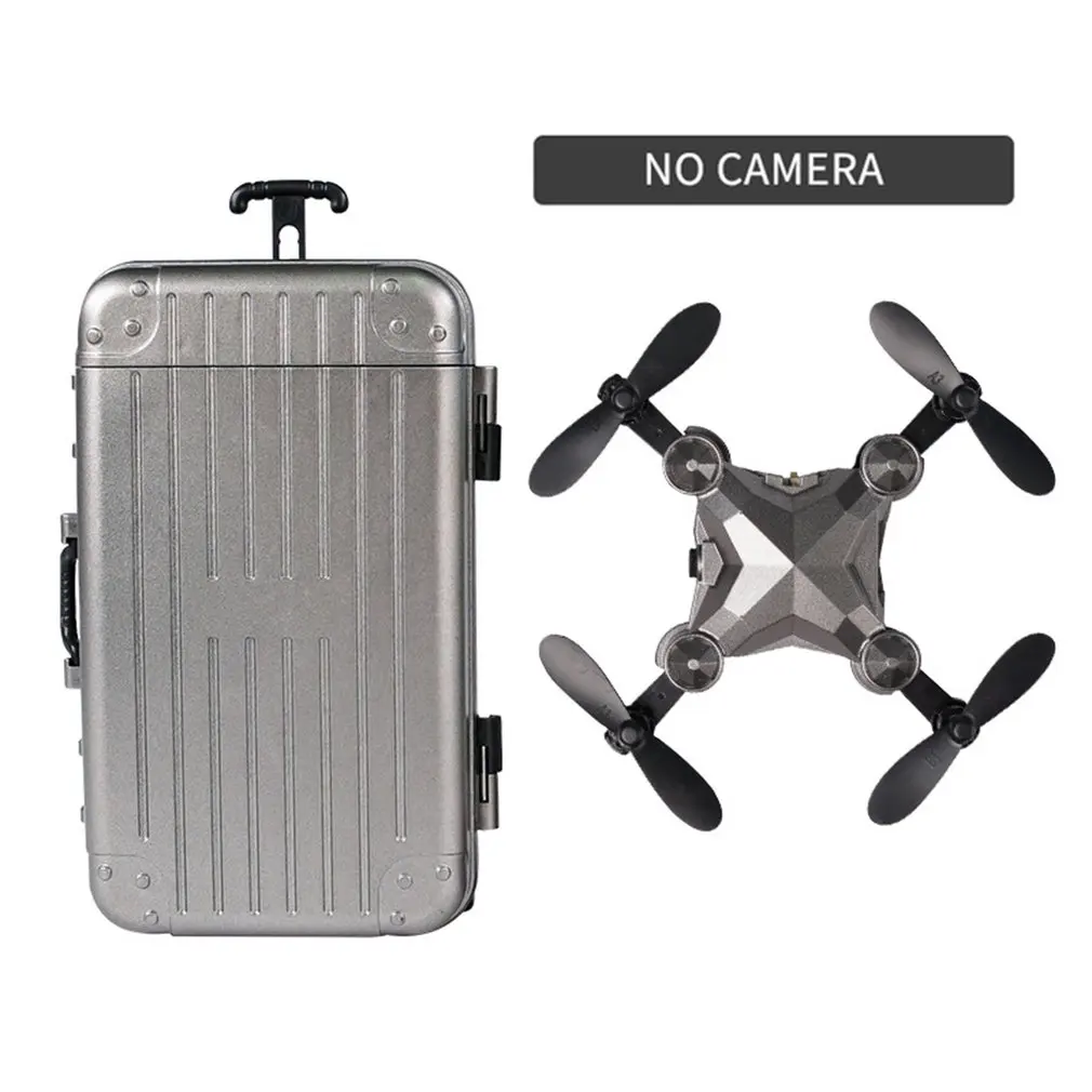 

Luggage mini drone folding aerial photography remote control aircraft four-axis aircraft children's toy