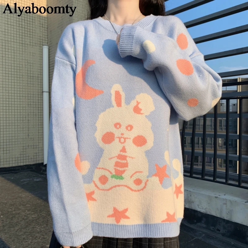 blue bunny sweater