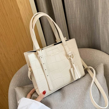 

Niche Design Handbags 2020 New Korean Version Of Wild Large-capacity One-shoulder Messenger Bag Handbag Square Bag Width: 22cm