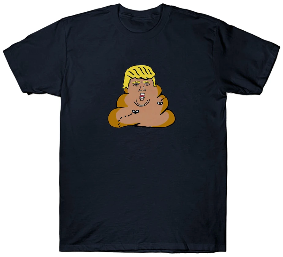 Дональд Трамп футболка Poo Dump Забавный лозунг шутка Пун президент США подарок на