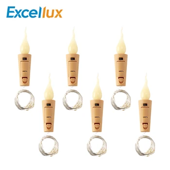

20-LED Copper Wire Led String Light Battery Power Cork for Garland Wedding Party Christmas Bar Decorate Fairy Mini String Light
