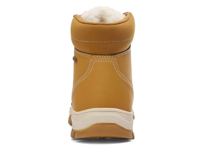 Мужские ботинки; зимняя водонепроницаемая Мужская обувь; теплые меховые зимние ботинки; кожаная обувь из плюша; зимние ботинки; Мужская обувь размера плюс