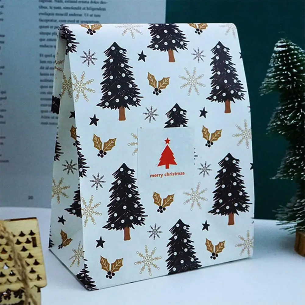 

2019 Christmas PVC Gift Bag Santa Snowman Bear Elk Penguin Gift Bag Puoch Christmas Candy Cookies Bag Decoration For New Year