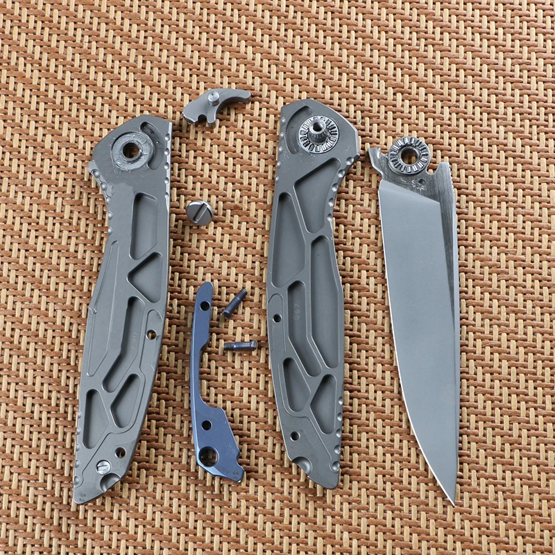 Green thorn Lee quick opening folding knife M390 blade titanium alloy handle camping outdoor survival fruit EDC tool 5