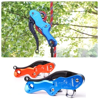 

Outdoor Rock Climbing Self Braking Stop Descender Mountaineering Rappelling Gear 150kg High Load Capacity