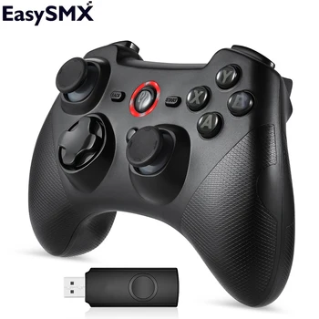 

EasySMX ESM-9101 2.4G Wireless Gamepad For Xiaomi Mi TV Box S Joypad PC Controller Dual Vibration USB Gamepad For Android Phone