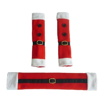 

3Pcs/Set Christmas Decoration Kitchen Refrigerator Microwave Oven Door Handle Knob Cloth Covers