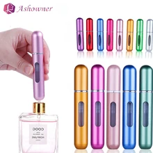 8ml Recarregáveis Mini Frasco de Perfume Atomizador de Alumínio Portátil 5ml Refil Perfume Spray Bottle Container Cosméticos Para Viagens