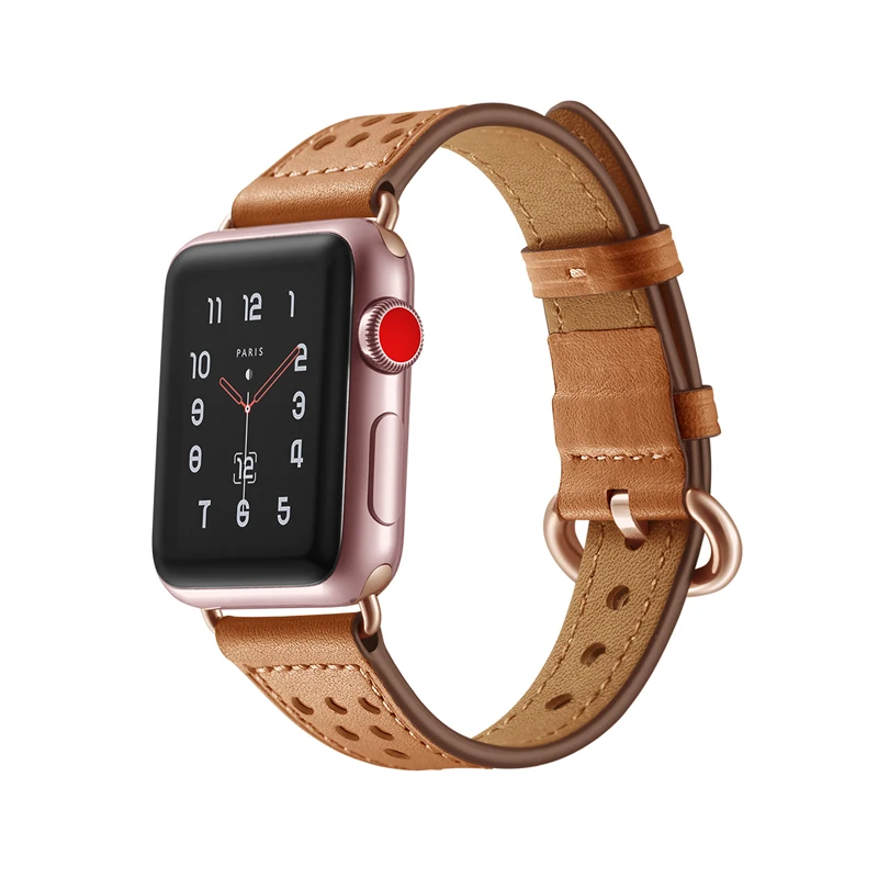 Ремешок для apple watch band 5 4 44 мм 40 мм Натуральная кожа correa 42 мм 38 мм ремень высокое качество браслет для iwatch серии 3/2/1