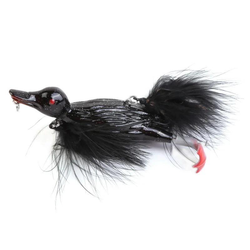Duck Topwater Fishing Lure Floating Artificial Bait With Hooks Jointed 3D Swimbaits Splashing Feet Hard Fishing Tac hs