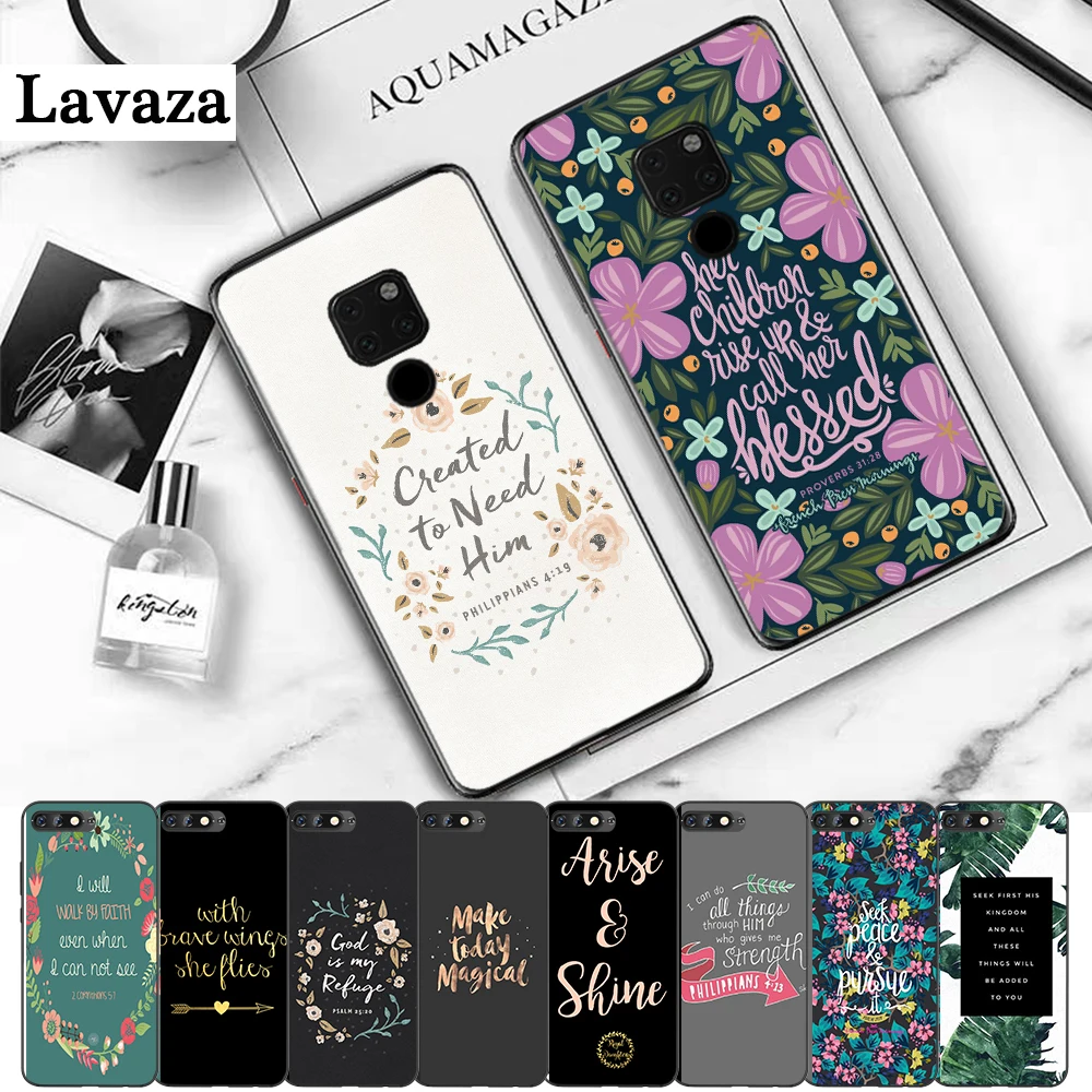 27A Библии стихов вдохновляющие силиконовый чехол для Huawei мат 30 20 10 Pro Lite Nova детей 2 3
