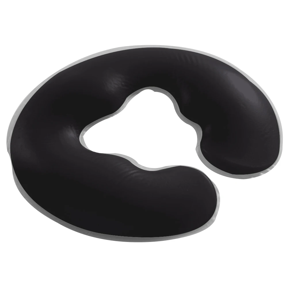 Красный Дорожная силиконовая подушка для шеи, эластичный отдых, многоразовый массаж лица, моющаяся, удобная u-образная подушка для салона, для расслабления тела, портативная - Цвет: Красный