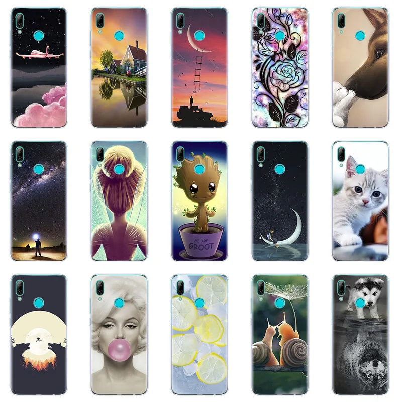 For Huawei P Smart 2019 Cases Silicon Soft TPU Back Cover plus Case for huawei p smart Z bumper | Мобильные телефоны и
